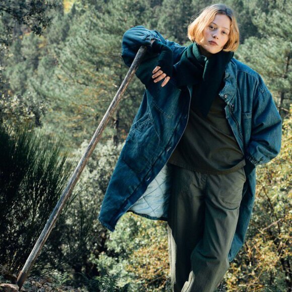 American Vintage Rygaby Trousers, Khaki Green, Size S - Picture 1 of 3